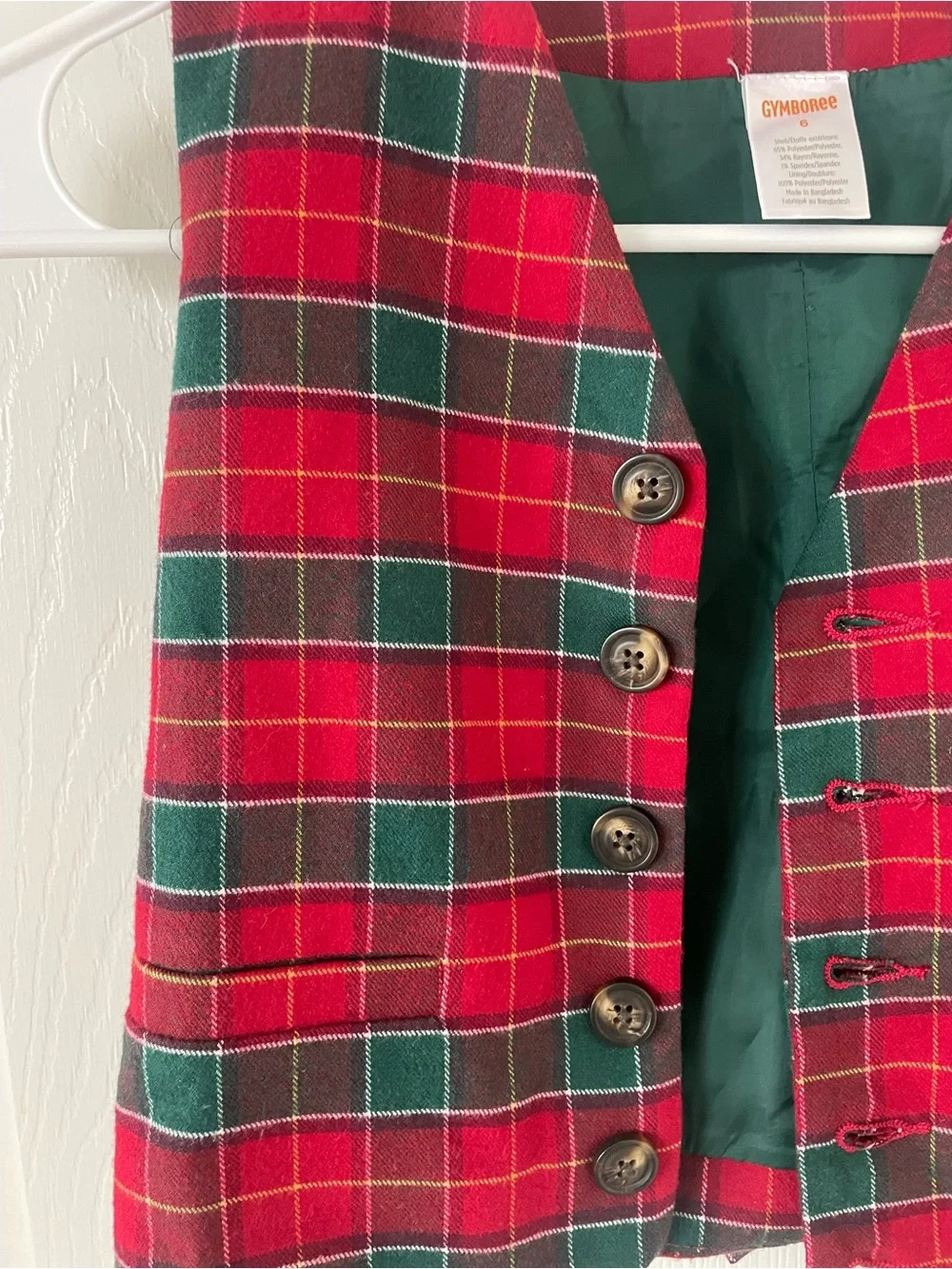 Gymboree festive plaid